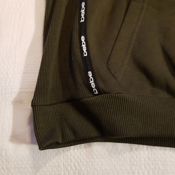 Bebe Sport women's size Medium dark forest green Hoodie, New - Picture 2 of 8